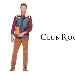 Club Room Men's pants Stretch Corduroy Pants Brown, men jeans 34W/32L